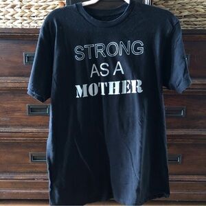 Stunner black "Strong as a Mother" graphic tee in size 1x